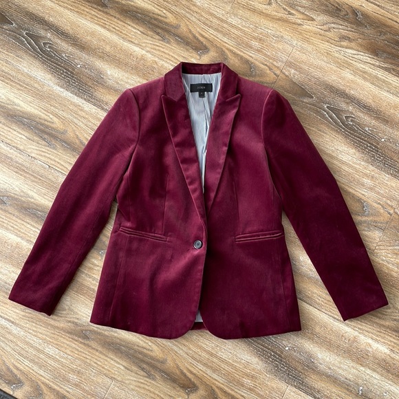 J Crew Parke Velvet Blazer